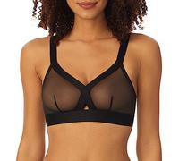 DKNY Intimates Sheers Wirefree Softcup Sujetador sin Aros, Negro (Black BP), Large para Mujer