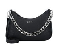 DKNY Jenna Demi Crossbody, Bolso de Mano Mujeres, Negro/Plateado