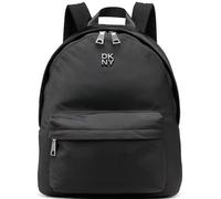 DKNY Jenny Backpack, Mochila Mujeres, Negro y Plateado, Large