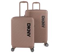 DKNY - Juego De Maletas De Viaje Rígidas Set Maletas De Viaje Ligeras Pack Maletas Viaje. Conjunto Maletas De Viaje con Candado de Combinacion, Beige