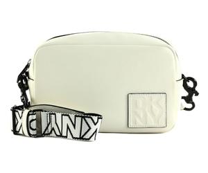 DKNY Kenza Camera Bag, Estuche para la Camara De Las Mujeres, Optic White/Black, 8.6" W x 5.7" H X 3.1" D