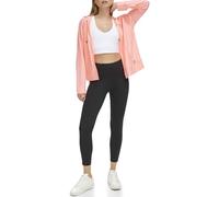 DKNY Legging Logo de Cintura Alta 7/8 para Mujer, Rosa atómico, XS, Atomic Pink, XS