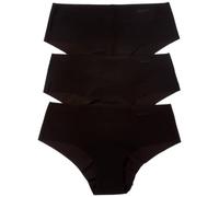 DKNY Litewear Cut Anywhere Hipster 3-Pack Negro LG, Negro, Large