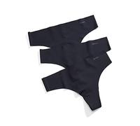 DKNY Litewear Cut Anywhere Tanga 3-Pack Negro SM, Negro, S