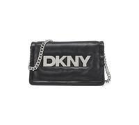 DKNY Maggie - Bolso bandolera para mujer, talla única, negro/plata, Talla única