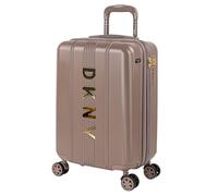 DKNY - Maletas De Viaje Cabina 55X40X20 Rígidas Trolley con Ruedas Maleta De Mano para Avion Maleta Cabina Ligera Equipaje De Mano para Viajes Cortos Compatible Ryanair, Ash