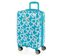 DKNY - Maletas De Viaje Cabina 55X40X20 Rígidas Trolley con Ruedas Maleta De Mano para Avion Maleta Cabina Ligera Equipaje De Mano para Viajes Cortos Compatible Ryanair, Sky Blue
