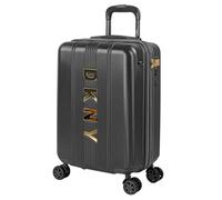 DKNY - Maletas De Viaje Cabina 55X40X20 Rígidas Trolley con Ruedas Maleta De Mano para Avion Maleta Cabina Ligera Equipaje De Mano para Viajes Cortos Compatible Ryanair, Negro
