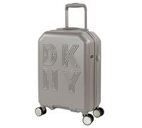 DKNY - Maletas De Viaje Cabina 55X40X20 Rígidas Trolley con Ruedas Maleta De Mano para Avion Maleta Cabina Ligera Equipaje De Mano para Viajes Cortos Compatible Ryanair, Ash
