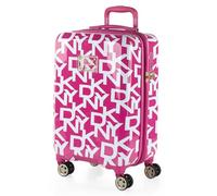 DKNY - Maletas De Viaje Cabina 55X40X20 Rígidas Trolley con Ruedas Maleta De Mano para Avion Maleta Cabina Ligera Equipaje De Mano para Viajes Cortos Compatible Ryanair, Magenta
