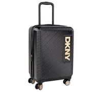 DKNY - Maletas De Viaje Cabina 55X40X20 Rígidas Trolley con Ruedas Maleta De Mano para Avion Maleta Cabina Ligera Equipaje De Mano para Viajes Cortos Compatible Ryanair, Negro