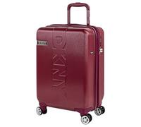 DKNY - Maletas De Viaje Cabina 55X40X20 Rígidas Trolley con Ruedas Maleta De Mano para Avion Maleta Cabina Ligera Equipaje De Mano para Viajes Cortos Compatible Ryanair, Granate
