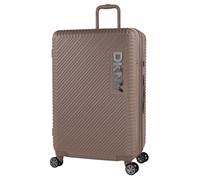 DKNY - Maletas Grandes De Viaje Rígidas Ligeras con 4 Doble Rueda 360° Candado de Combinacion TSA Maleta Grande 23 Kilos Alta Resistencia Extensible, Beige