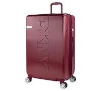 DKNY - Maletas Grandes De Viaje Rígidas Ligeras con 4 Doble Rueda 360° Candado de Combinacion TSA Maleta Grande 23 Kilos Alta Resistencia Extensible, Granate