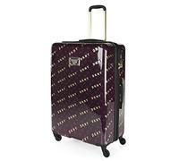 DKNY - Maletas Grandes De Viaje Rígidas Ligeras con 4 Doble Rueda 360° Candado de Combinacion TSA Maleta Grande 23 Kilos Alta Resistencia Extensible, Aubergine-Pink-Gold