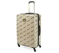 DKNY - Maletas Grandes De Viaje Rígidas Ligeras con 4 Doble Rueda 360° Candado de Combinacion TSA Maleta Grande 23 Kilos Alta Resistencia Extensible, Pebble-Stone-Black