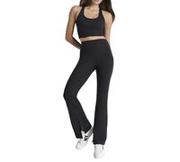 DKNY Mallas de compresión para Mujer, Cintura Alta, con Pantalones Bajos, Newspaper Canvas, S
