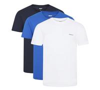 DKNY Giants, Camiseta para Hombre, (Pack de 3), Azul Marino/Blanco/Azul, L