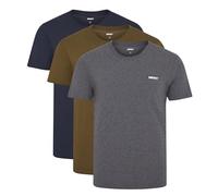 DKNY Giants, Camiseta para Hombre, (Pack de 3), Olivo/Carbón/Azul Marino, L