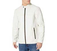 DKNY Men's Modern Lamb Leather Racer Jacket