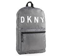 DKNY - Mochila Unisex Grande para Escuela, Instituto y Universidad - Ligera, Resistente, Multiusos, Ideal para Chicos y Chicas, Viaje y Deporte, Charcoal