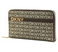 DKNY Monedero Avril Zip Around Wallet Chino/Chocolate Caqui