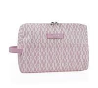 DKNY - Neceser Viaje Grande Mujer Bolsa Aseo Mujer Plegable Impermeable con Compartimentos Organizadores para Cosméticos y Accesorios de Higiene, Fucsia