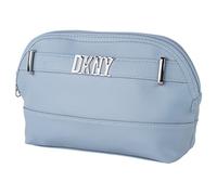 DKNY - Neceser Viaje Grande Mujer Bolsa Aseo Mujer Plegable Impermeable con Compartimentos Organizadores para Cosméticos y Accesorios de Higiene, Azul