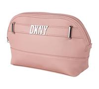 DKNY - Neceser Viaje Grande Mujer Bolsa Aseo Mujer Plegable Impermeable con Compartimentos Organizadores para Cosméticos y Accesorios de Higiene, Rosa