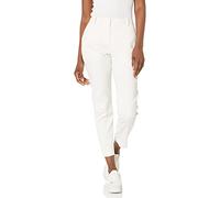 DKNY Pantalón casual con bolsillos frontales para mujer, Rosa/Blanco, 18 US