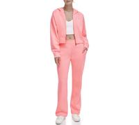 DKNY Pantalón de Pista de Pierna Ancha con Bolsillos Metálicos Track Pants Mujer (Pack de 1)
