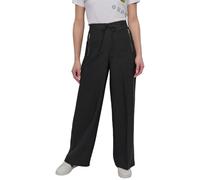 DKNY Pantalones Casuales para Mujer con cordón, Negro, M