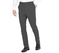 DKNY Suit Pants Pantalones de Vestir, Antracita Maciza, 33W / 30L Hombres