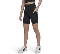DKNY Super High Rise Pockets Compression 6" Basic Bike Short Pantalones Cortos, Negro, L para Mujer
