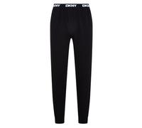 DKNY Pantalones de Descanso para Hombres Negro, 100% Algodón, Ajuste Estándar, Ropa de Descanso con Cintura Elástica de Marca con Estiramiento, Ajuste Cómodo, Ropa de Dormir Informal.