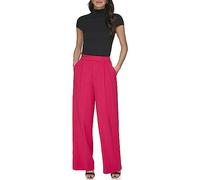 DKNY Pantalones de Sarga esmerilada, Amalfi Pink, 38 para Mujer