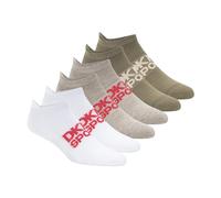 DKNY Paquete de 6 calcetines deportivos acolchados de corte bajo para mujer, avena/verde, 9-11