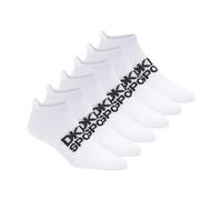 DKNY Paquete de 6 calcetines deportivos acolchados de corte bajo para mujer, Blanco, 9-11