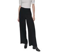 DKNY Pull On Wide Leg Twill Pant Pantalones, Negro, XL Mujeres