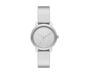 DKNY Reloj Análogico-Digital para Mujer de Automático con Correa en Poliéster NY6669