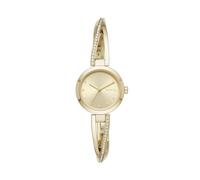 DKNY Reloj Crosswalk para mujer, movimiento de tres manecillas, caja de acero inoxidable dorado de 26 mm con correa de acero inoxidable, NY2830