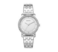 DKNY Reloj de Cuarzo Astoria Glitz Cuarzo 5 ATM, Plata, uno Que es, Pulsera