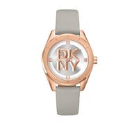 DKNY Reloj de Cuarzo Chambers Midi Cuarzo 5 ATM, Gris, Talla única, Moderno