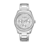 DKNY Reloj de Cuarzo Chambers Multi Glitz Cuarzo 5 ATM, Plata, Talla única, Moderno