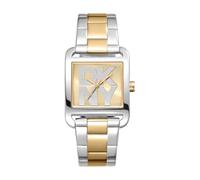DKNY Reloj de Cuarzo City Maxi Cuarzo 3 ATM, Plateado y Dorado, Talla única, Moderno