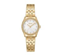 DKNY Reloj de cuarzo con logotipo de cuarzo 5 ATM, dorado, uno que es, Pulsera