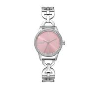 DKNY Reloj de Cuarzo Open Link Watch Quartz 5 ATM, Plateado Rosa, uno Que es, Pulsera