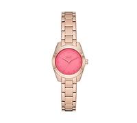 DKNY Reloj Nolita para mujer, movimiento de cuarzo de tres manecillas, caja de acero dorado rosa de 26 mm con correa de acero, NY6650