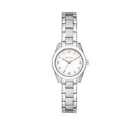 DKNY Reloj para mujer Soho, movimiento de tres manecillas, caja de acero inoxidable plateado de 26 mm con correa de acero inoxidable, NY6600