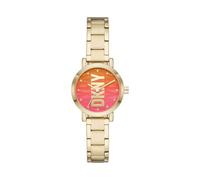 DKNY Reloj para mujer Soho Quartz/3 Movimiento manual caja de 28 mm con correa de acero NY6660